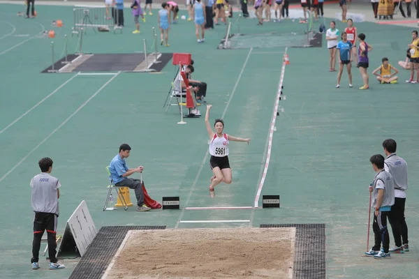 Hong Kong Spillet Tseung Kwan Sports Ground - Stock-foto