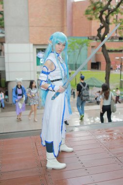  Bir tanımlanamayan Japon anime cosplay Japonya Festa poz