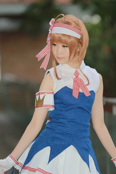 Ein Unbekanntes Japanisches Anime Cosplay Posen Japan Festa — Stockfoto