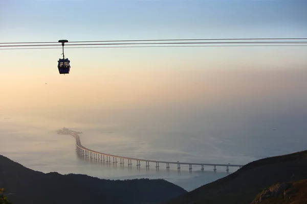 Sunset View Ngong Ping 360 Cable Car — Stock Photo, Image