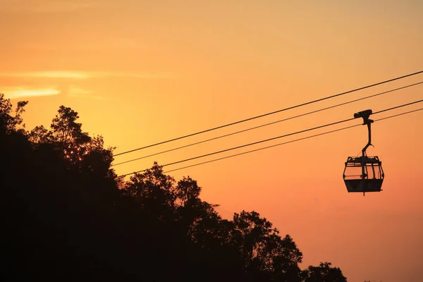 Sun Set View Ngong Ping 360 Cable Car — Stock Photo, Image