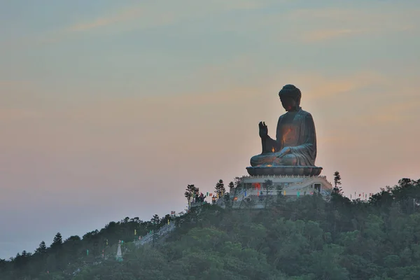 Eine Tian Tan Buddha Oder Riesige Buddha Statue — Stockfoto