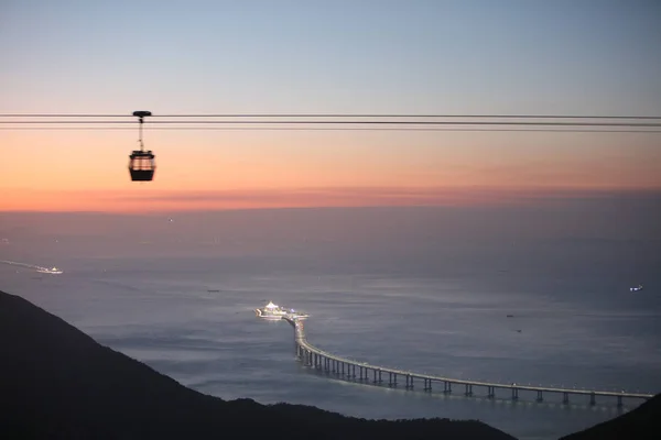 Une Vue Pont Hong Kong Zhuhai Macau — Photo