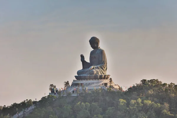Estátua Tian Tan Buddha Lin — Fotografia de Stock
