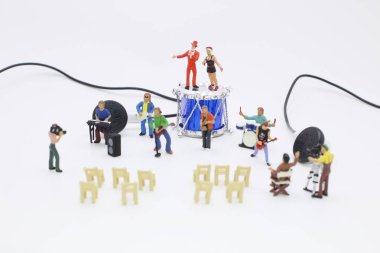 eğlenceli mini müzik grubu gösteri