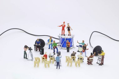 eğlenceli mini müzik grubu gösteri