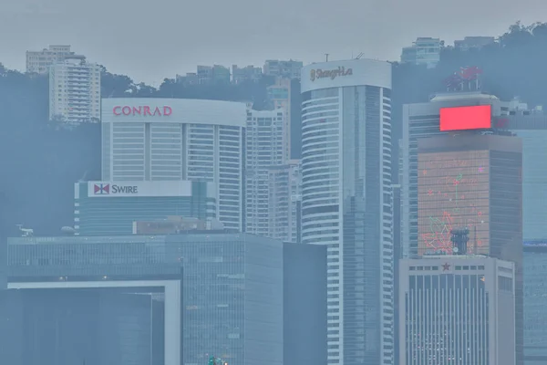 关闭维科特里亚港口大楼在香港 — 图库照片