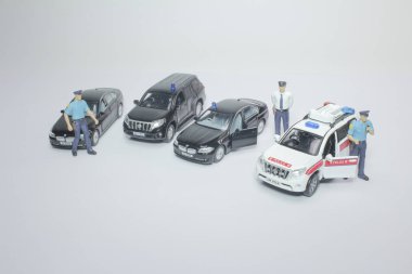 ölçek araba polis gücü VIP koruma birimi