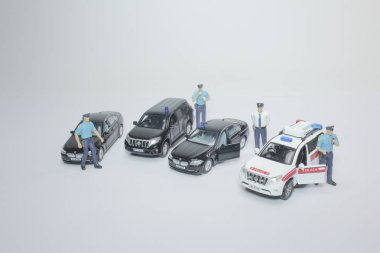 ölçek araba polis gücü VIP koruma birimi