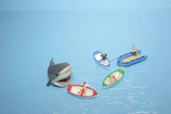Diversión Figura Mini Tiburón —  Fotos de Stock