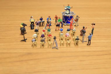 Rakamlar müzik grubu gösteri mini 