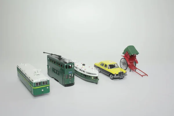 Conjunto Escala Modelo Transporte Antigo — Fotografia de Stock