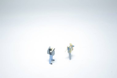 Yönetim Kurulu, sırt çantası ile mini rakamlar