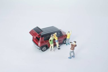 Şekil fotoğraf model araba ile mini