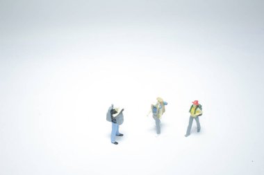 Yönetim Kurulu, sırt çantası ile mini rakamlar