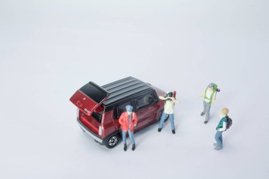 Şekil fotoğraf model araba ile mini