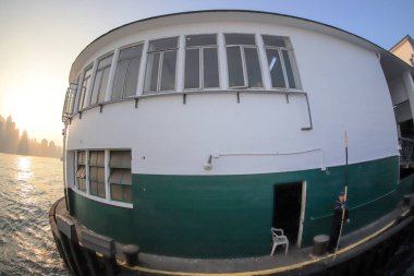 bir Hong Kong ferry pier gün tim