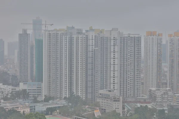 Inquinamento Atmosferico Problema Fronte Hong Kong — Foto Stock