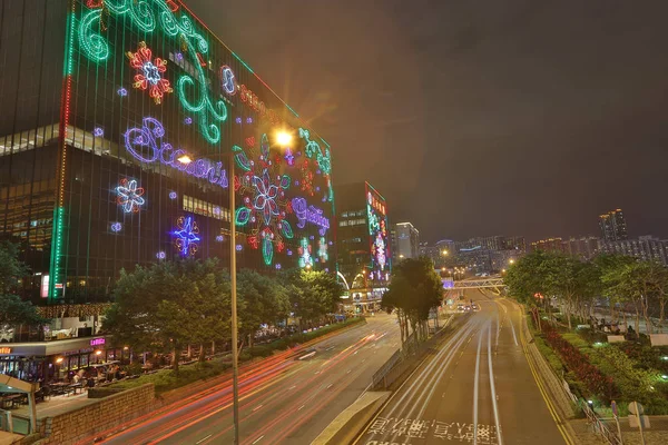 Tsim Sha Tsui Natal Iluminação 2016 — Fotografia de Stock