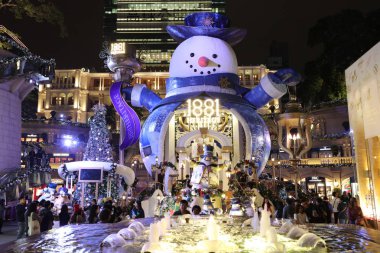 Hong Kong adlı Noel gecesi. Hong Kong bir özerk. 