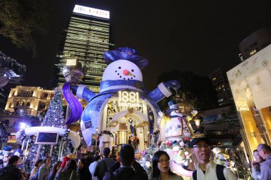 Hong Kong adlı Noel gecesi. Hong Kong bir özerk 2016 ilgi alanım