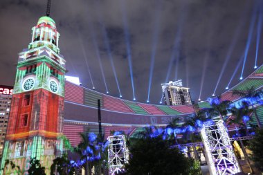  Saat Kulesi Tsim Sha Tsui, Kowloon, Hong Kong, gemi