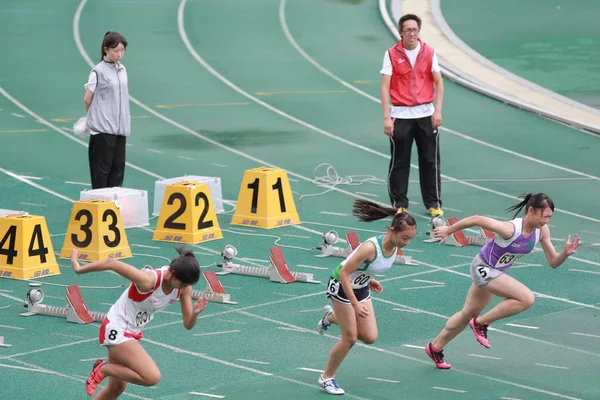 Tseung Kwan Sporcu Yer Hong Kong Maçta — Stok fotoğraf