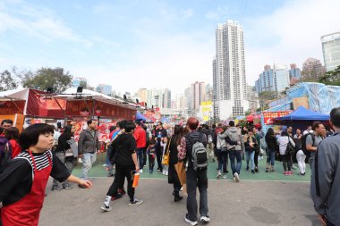 Victoria Parkı'nda adil bir ay yeni yıl