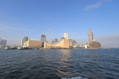 Tsim Sha Tsui Kowloon bölgesinde bir görünümünü 