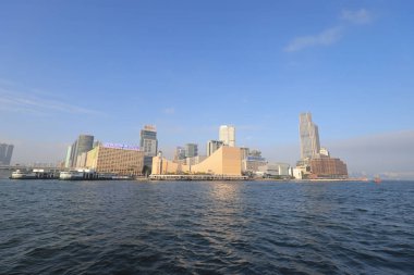 Tsim Sha Tsui Kowloon bölgesinde bir görünümünü 