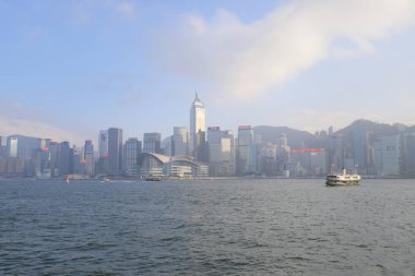 Kowloon taraftan 2019 görüldüğü gibi hk