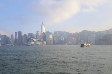 Kowloon taraftan 2019 görüldüğü gibi hk