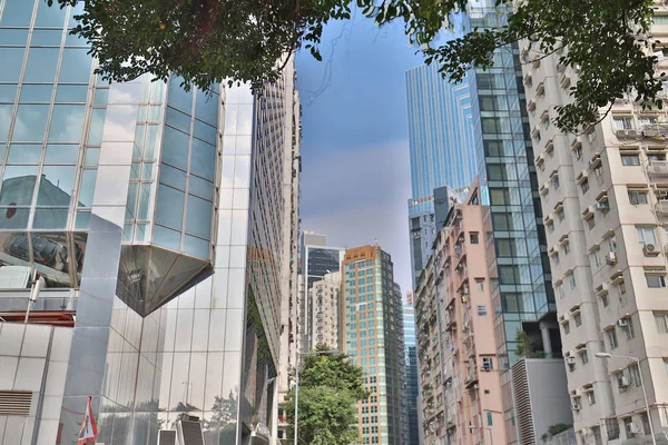 Die Bürogebäude Der Causeway Bay — Stockfoto