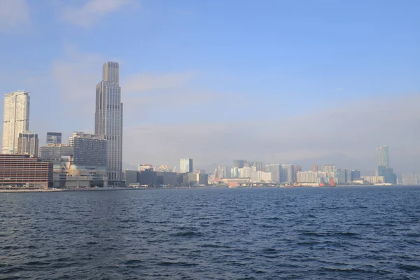 Tsim Sha Tsui Kowloon bölgesinde bir görünümünü 