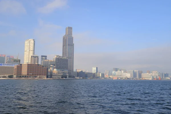 Tsim Sha Tsui Kowloon bölgesinde bir görünümünü 