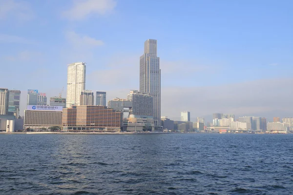 Tsim Sha Tsui Kowloon bölgesinde bir görünümünü 