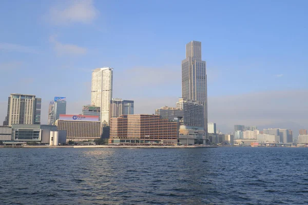 Tsim Sha Tsui Kowloon bölgesinde bir görünümünü 