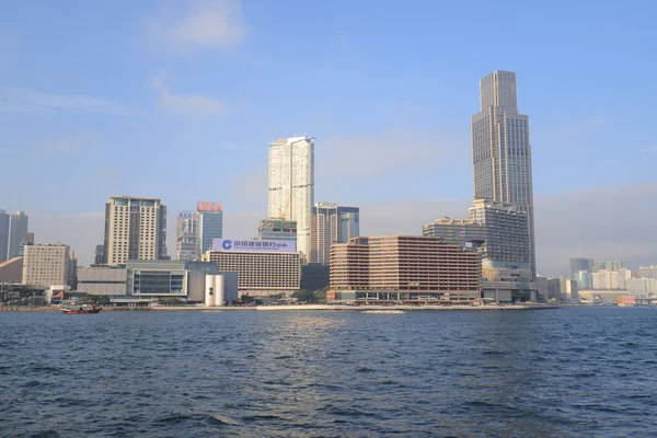 Tsim Sha Tsui Kowloon bölgesinde bir görünümünü 