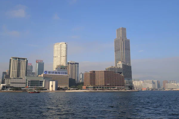 Tsim Sha Tsui Kowloon bölgesinde bir görünümünü 