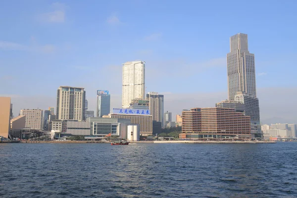 Tsim Sha Tsui Kowloon bölgesinde bir görünümünü 