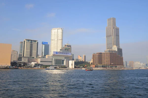 Tsim Sha Tsui Kowloon bölgesinde bir görünümünü 