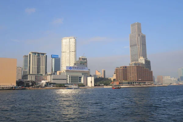 Tsim Sha Tsui Kowloon bölgesinde bir görünümünü 