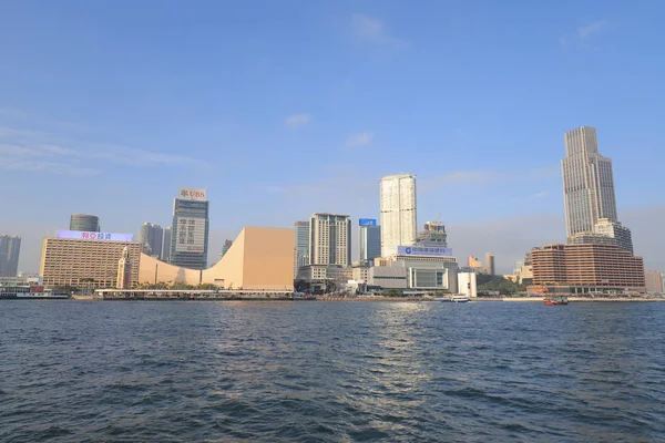 Tsim Sha Tsui Kowloon bölgesinde bir görünümünü 