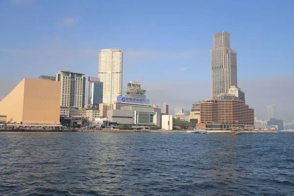 Tsim Sha Tsui Kowloon bölgesinde bir görünümünü 