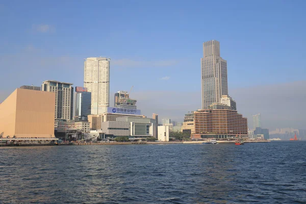 Tsim Sha Tsui Kowloon bölgesinde bir görünümünü 