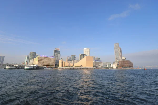 Tsim Sha Tsui Kowloon bölgesinde bir görünümünü 