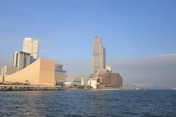 Tsim Sha Tsui Kowloon bölgesinde bir görünümünü 