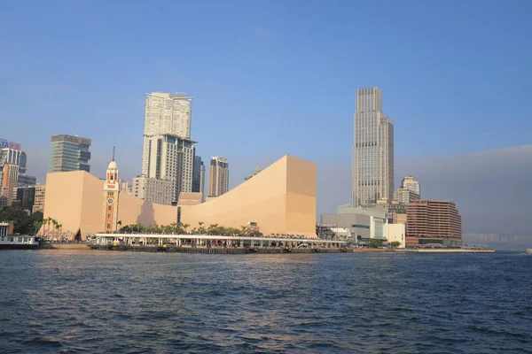 Tsim Sha Tsui Kowloon bölgesinde bir görünümünü 