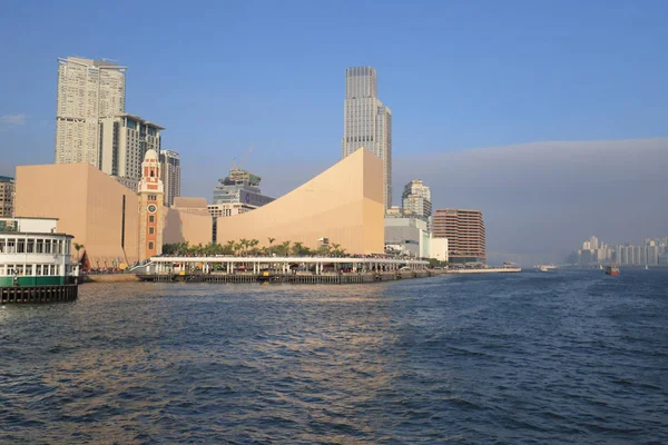 Tsim Sha Tsui Kowloon bölgesinde bir görünümünü 