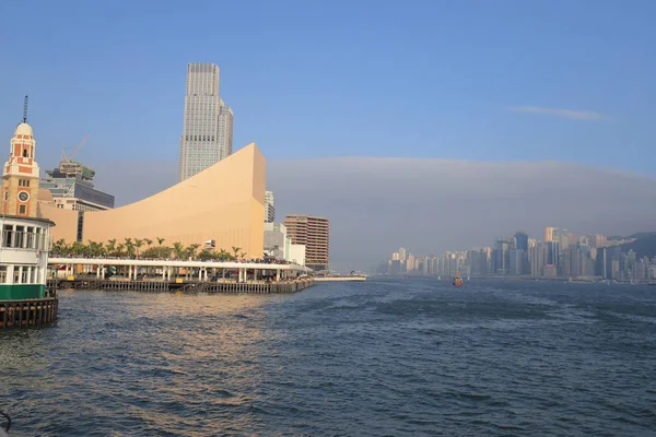 Tsim Sha Tsui Kowloon bölgesinde bir görünümünü 